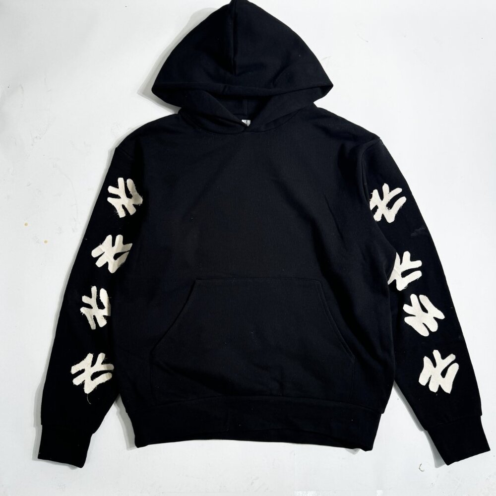Ny Patch Applique Hoodie Black - image 1